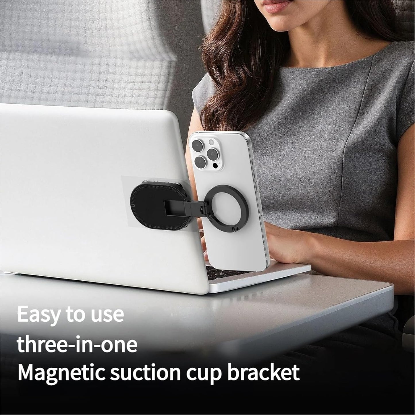 🔥 Magnetyczny uchwyt na telefon 3 w 1 z przyssawką