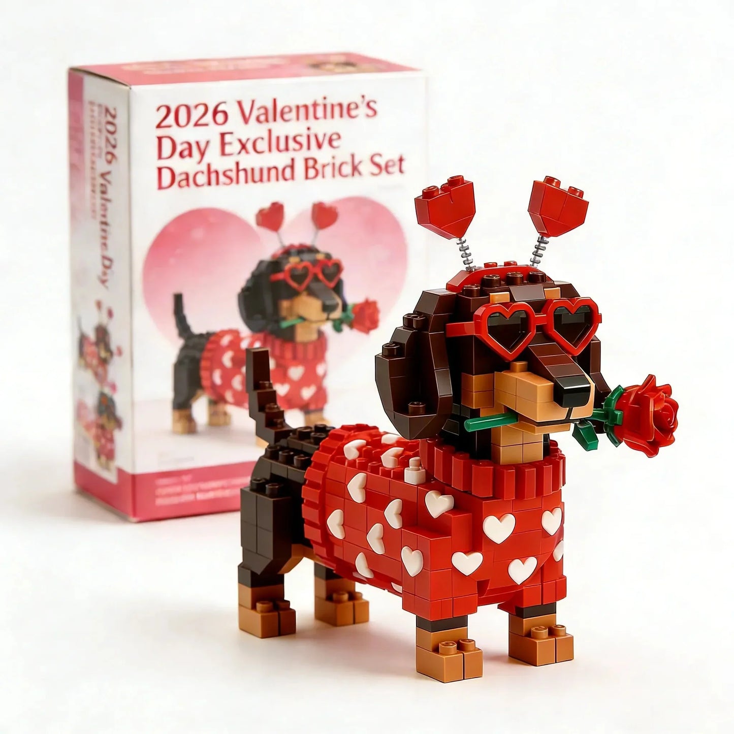 💖 Ekskluzywny zestaw klocków z jamnikiem na Walentynki 2026 🐕