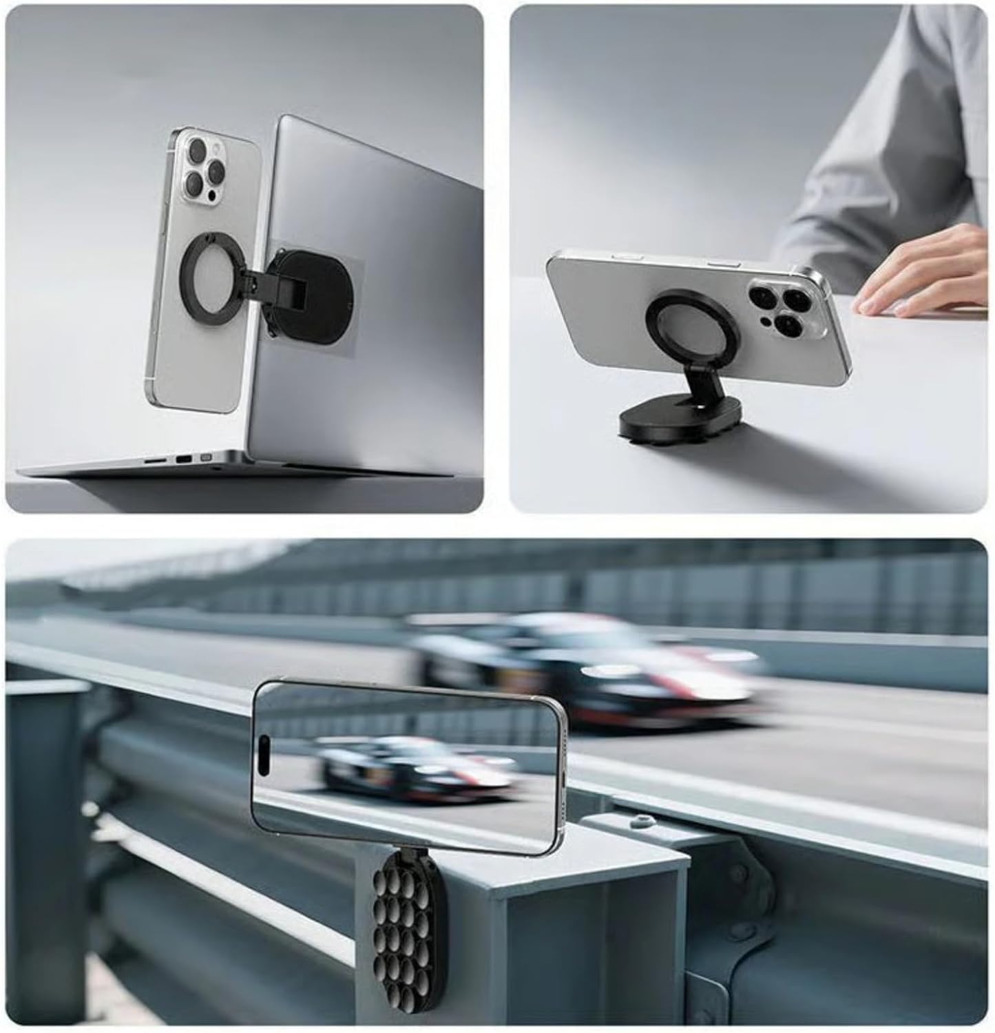 🔥 Magnetyczny uchwyt na telefon 3 w 1 z przyssawką