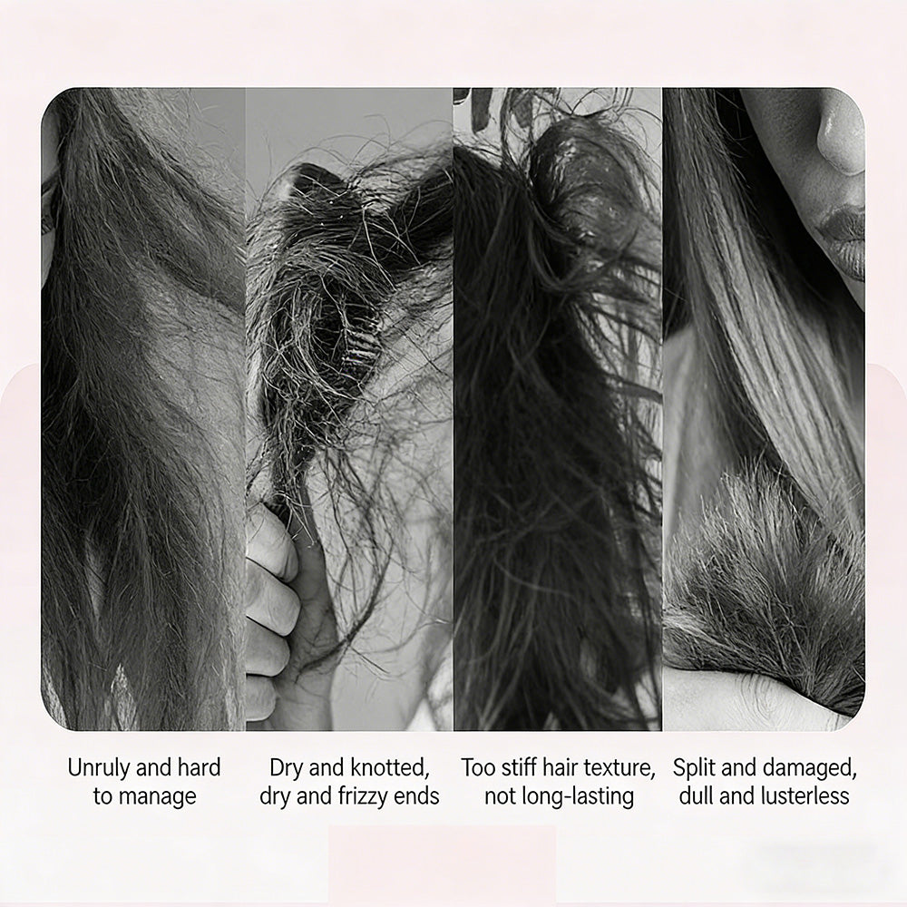💇‍♀️Przenośna mini szczotka prostująca włosy z jonami ujemnymi