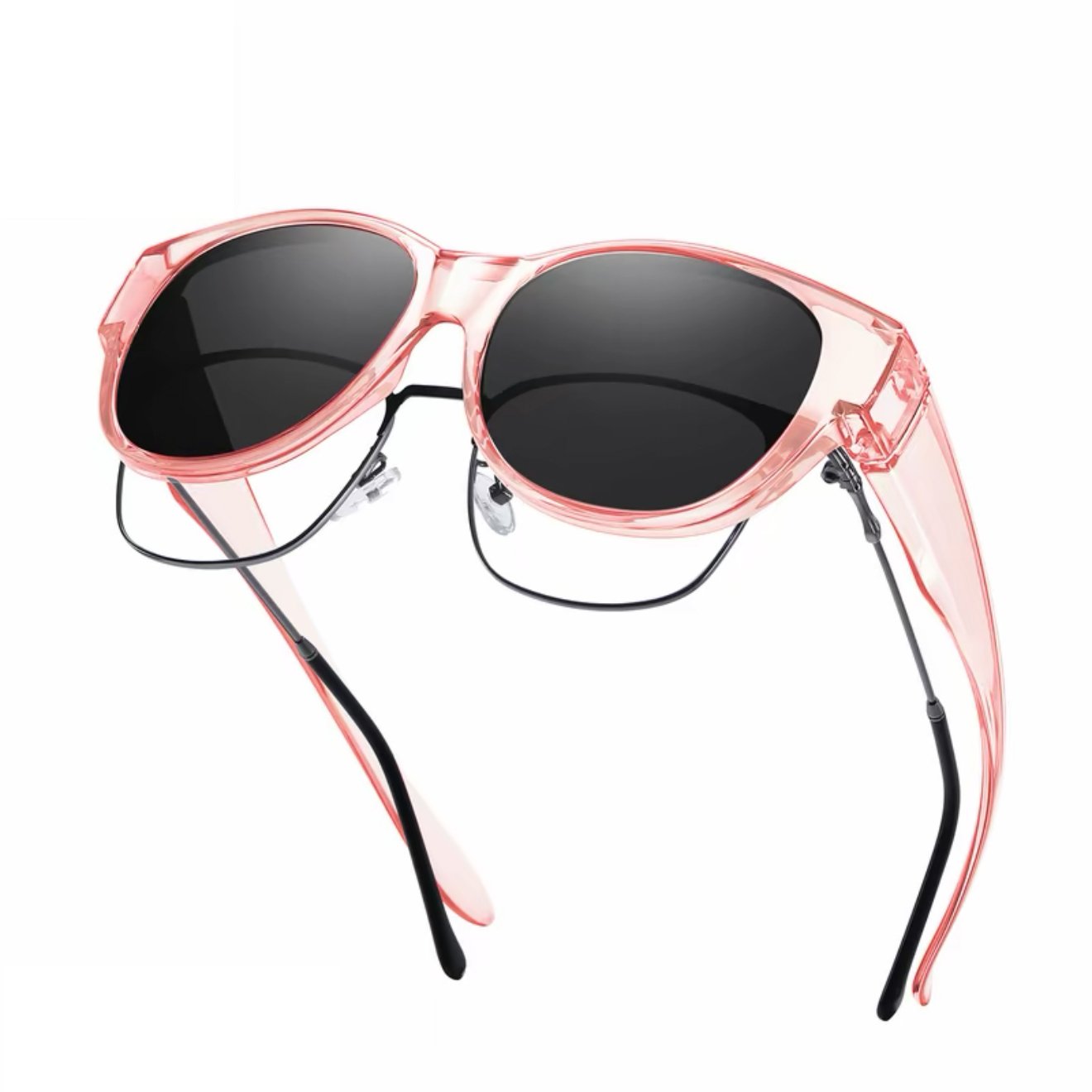🕶 Nowe okulary przeciwsłoneczne w kształcie kocich oczu w bardzo dużym rozmiarze, z soczewkami polaryzacyjnymi i ochroną UV40
