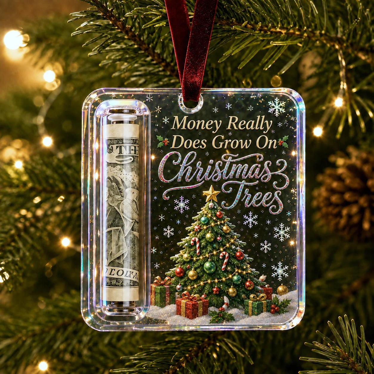 💵🎄 Wieszak na prezenty świąteczne z gotówką – zamień pieniądze w świąteczną niespodziank