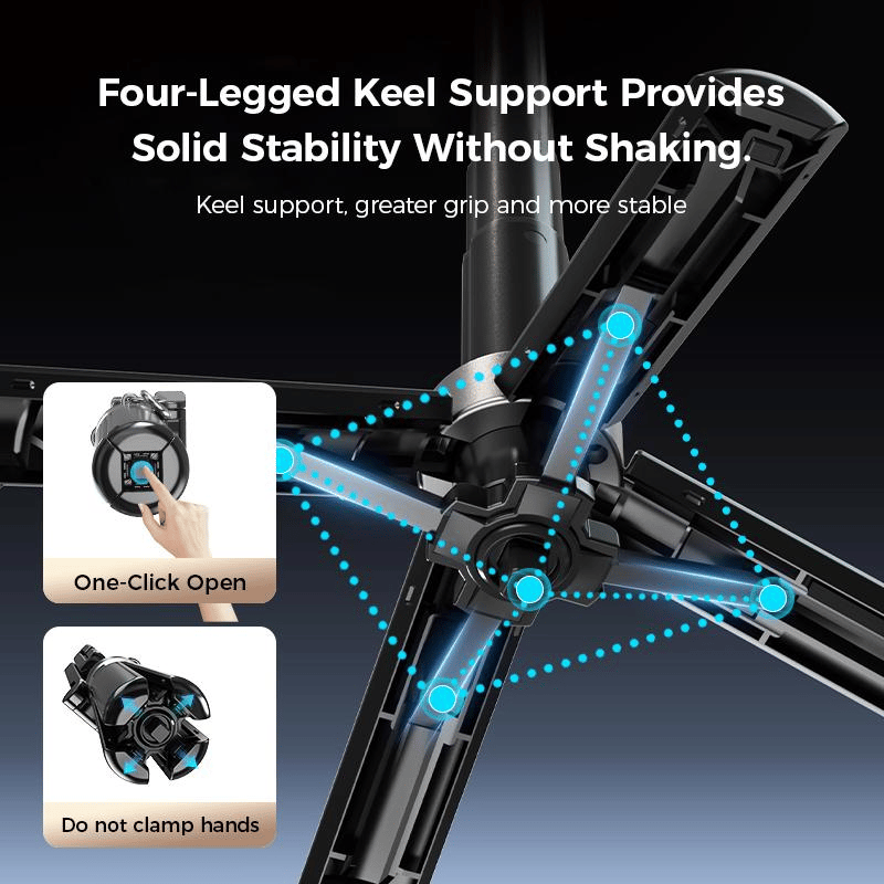 🏆50% korting voor een beperkte tijd✨4-in-1 multifunctionele selfiestick met 360° rotatie en magneet