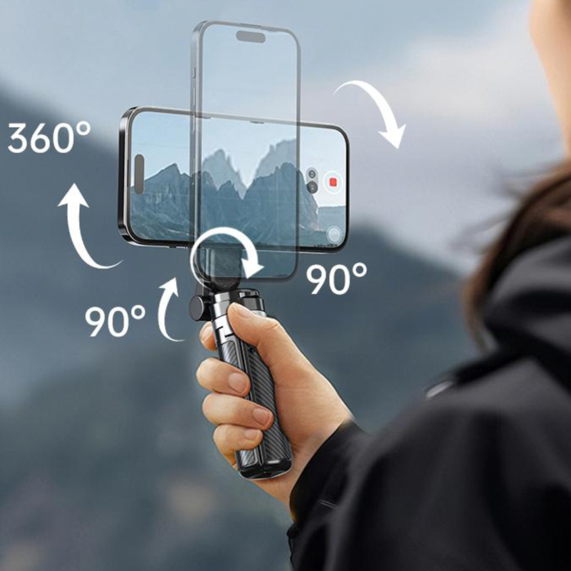 🏆50% korting voor een beperkte tijd✨4-in-1 multifunctionele selfiestick met 360° rotatie en magneet