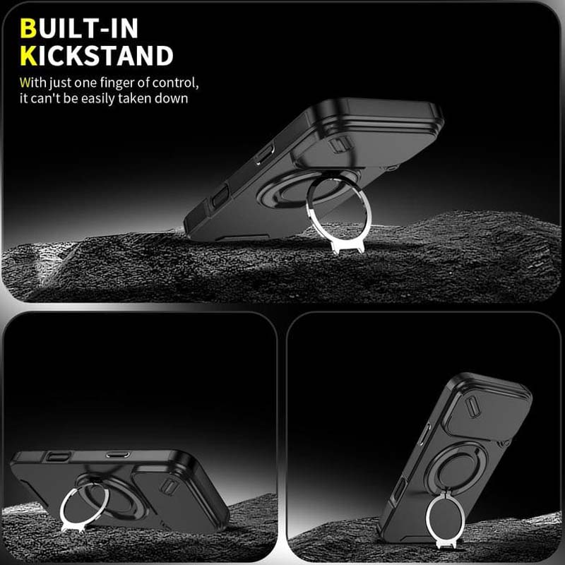 🔥 OSTATNIA PROMOCJA - 50% ZNIŻKI 🔥 Magnetyczne etui na telefon z podstawką w kształcie pierścienia do iPhone'a