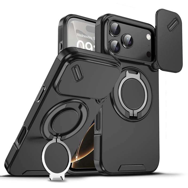 🔥 OSTATNIA PROMOCJA - 50% ZNIŻKI 🔥 Magnetyczne etui na telefon z podstawką w kształcie pierścienia do iPhone'a