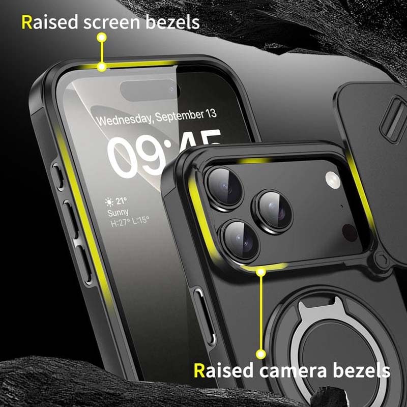 🔥 OSTATNIA PROMOCJA - 50% ZNIŻKI 🔥 Magnetyczne etui na telefon z podstawką w kształcie pierścienia do iPhone'a