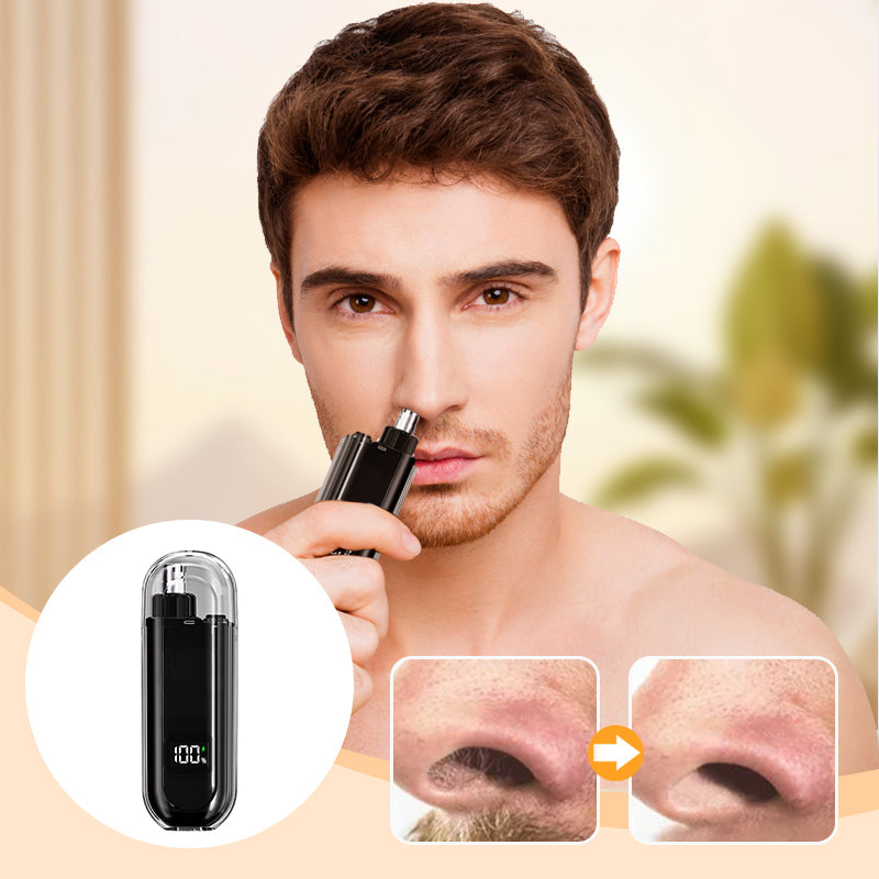 Wielofunkcyjna uniwersalna elektryczna trymer do włosów w nosie z wyświetlaczem cyfrowym