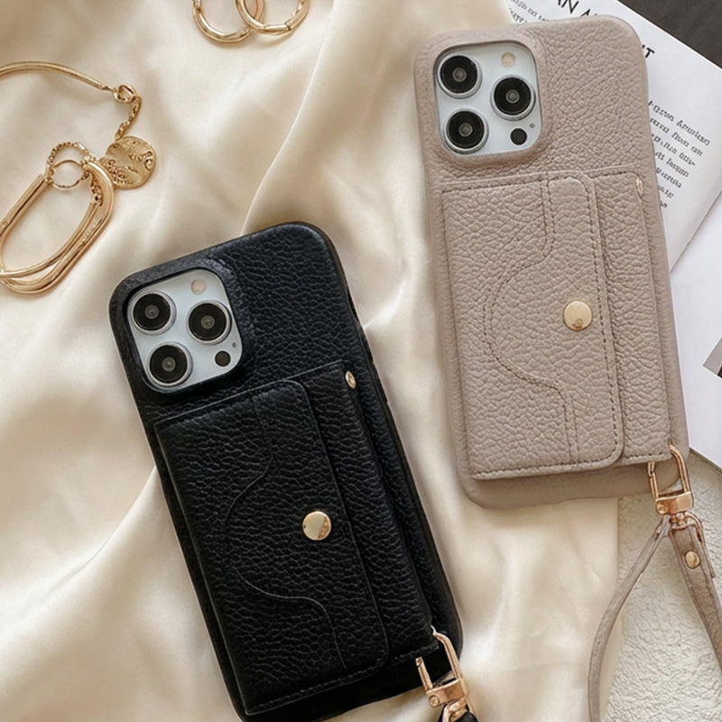 🔥Różowe etui ochronne na telefon z lusterkiem i paskiem na nadgarstek