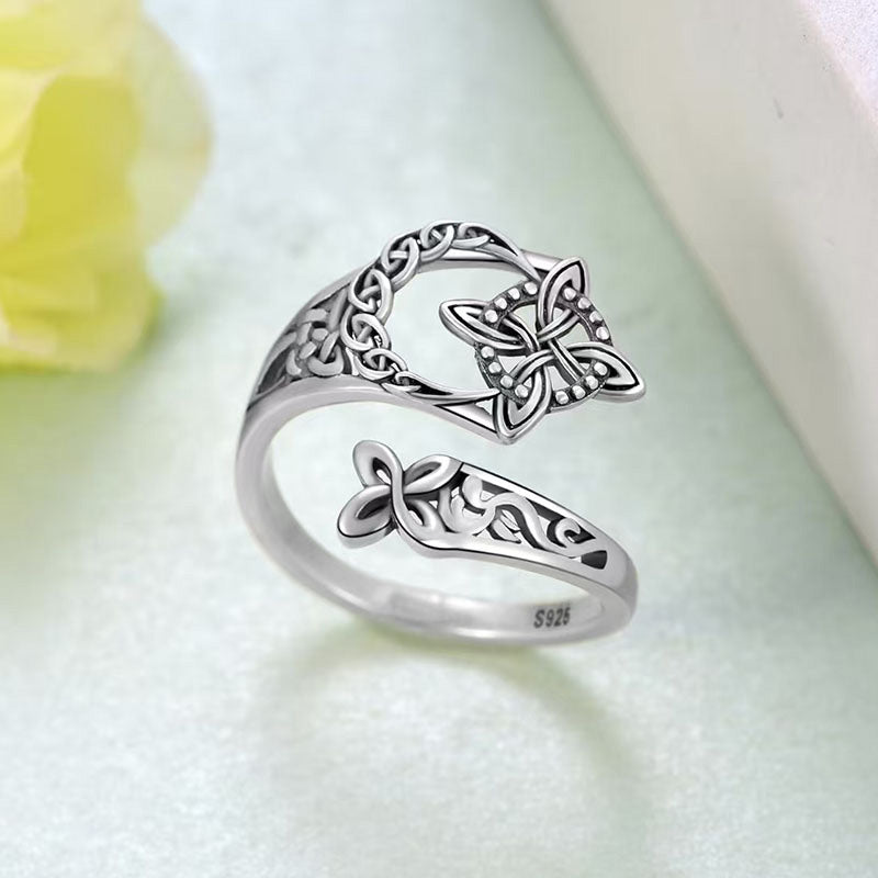 Keltisk treenighetsring – Vintage ring i mystisk stil 🔮