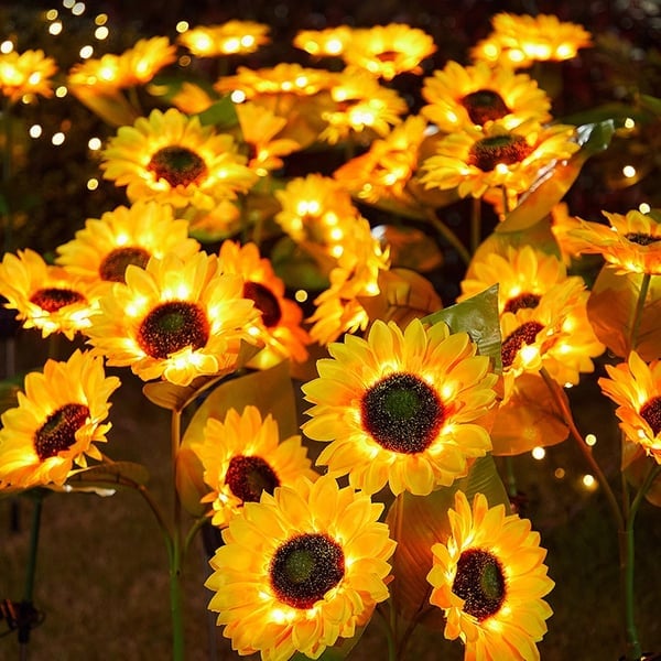 🌻 50% ZNIŻKI! ☀️ Wodoszczelne lampy solarne słonecznik – realistyczne płatki, klasa szczelności IP65, automatyczne włączanie na 8-12 h ☀️🌻