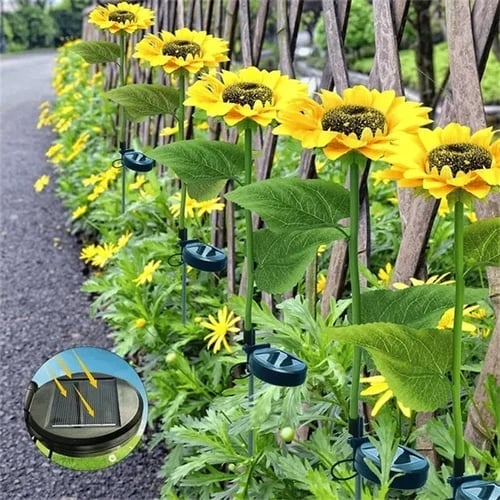 🌻 50% ZNIŻKI! ☀️ Wodoszczelne lampy solarne słonecznik – realistyczne płatki, klasa szczelności IP65, automatyczne włączanie na 8-12 h ☀️🌻