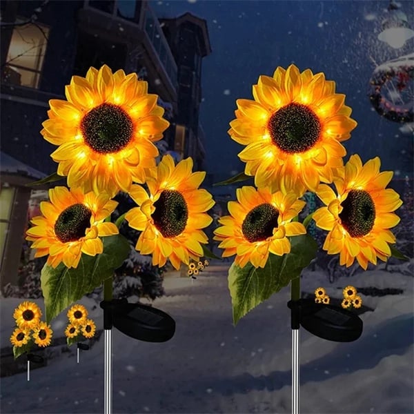 🌻 50% ZNIŻKI! ☀️ Wodoszczelne lampy solarne słonecznik – realistyczne płatki, klasa szczelności IP65, automatyczne włączanie na 8-12 h ☀️🌻